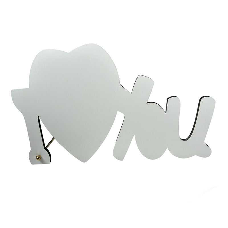 Sublimation Blank I LOVE YOU Photo Frame