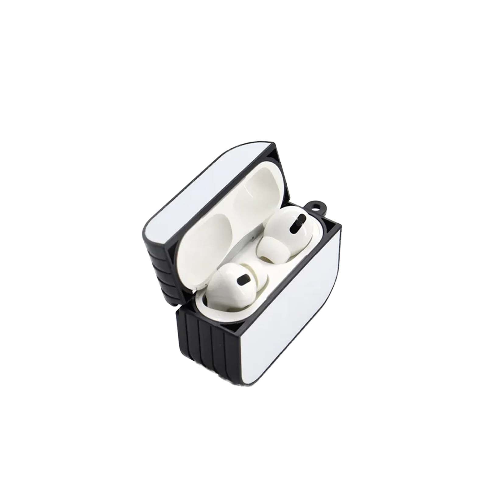 Sublimation Blank Air Pods Pro Plastic Case Black & White