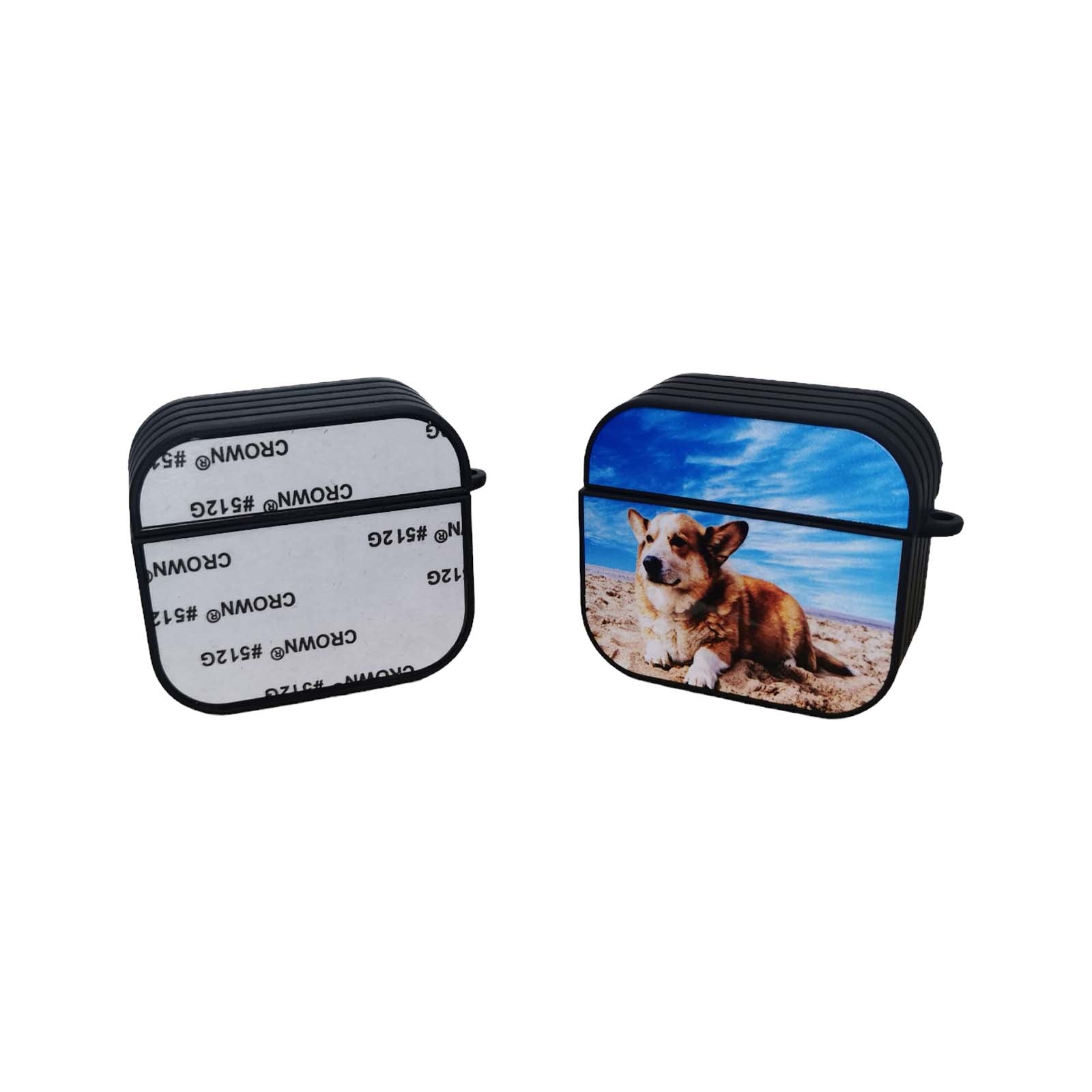Sublimation Blank Air Pods Generation 3 Plastic Case Black & White