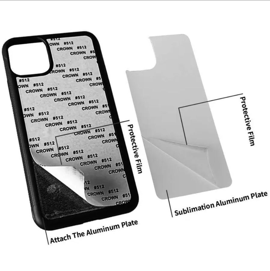 iPhone 12 Mini - Black TPU Rubber Sublimation Phone Case