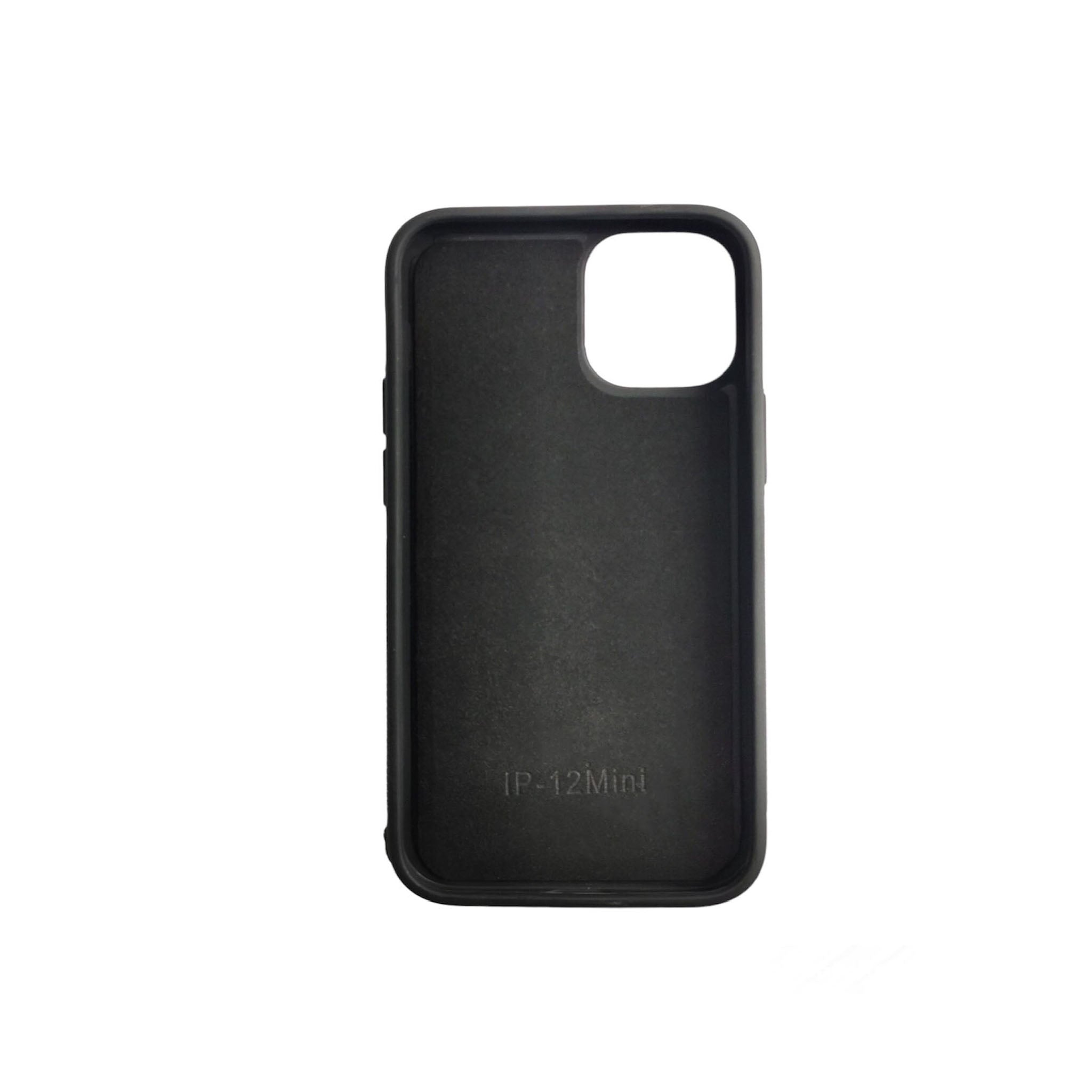 iPhone 12 Mini - Black TPU Rubber Sublimation Phone Case