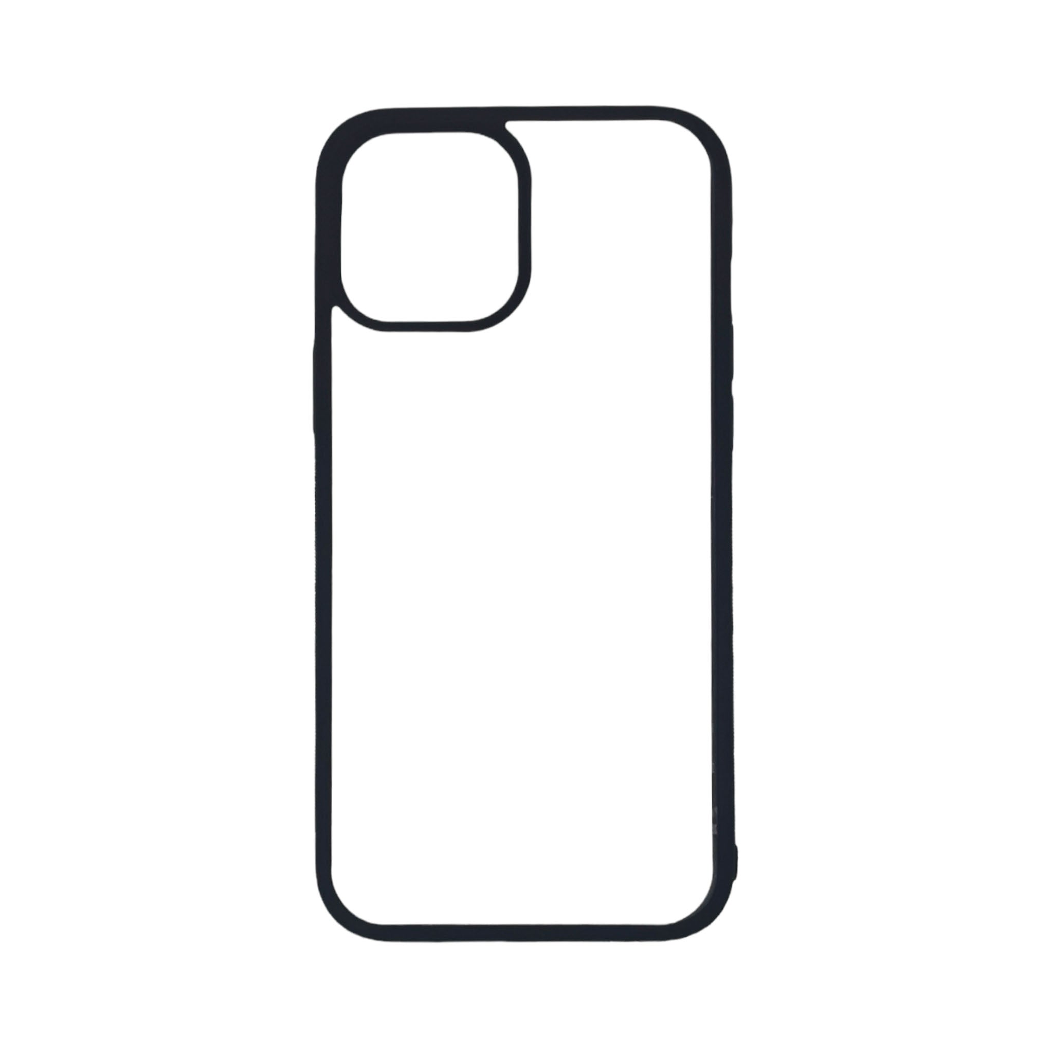 iPhone 12 Pro Max - Black TPU Rubber Sublimation Phone Case