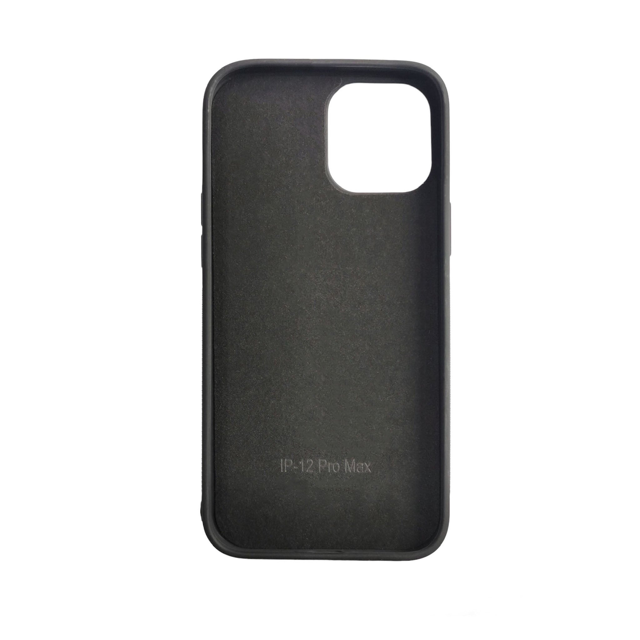 iPhone 12 Pro Max - Black TPU Rubber Sublimation Phone Case