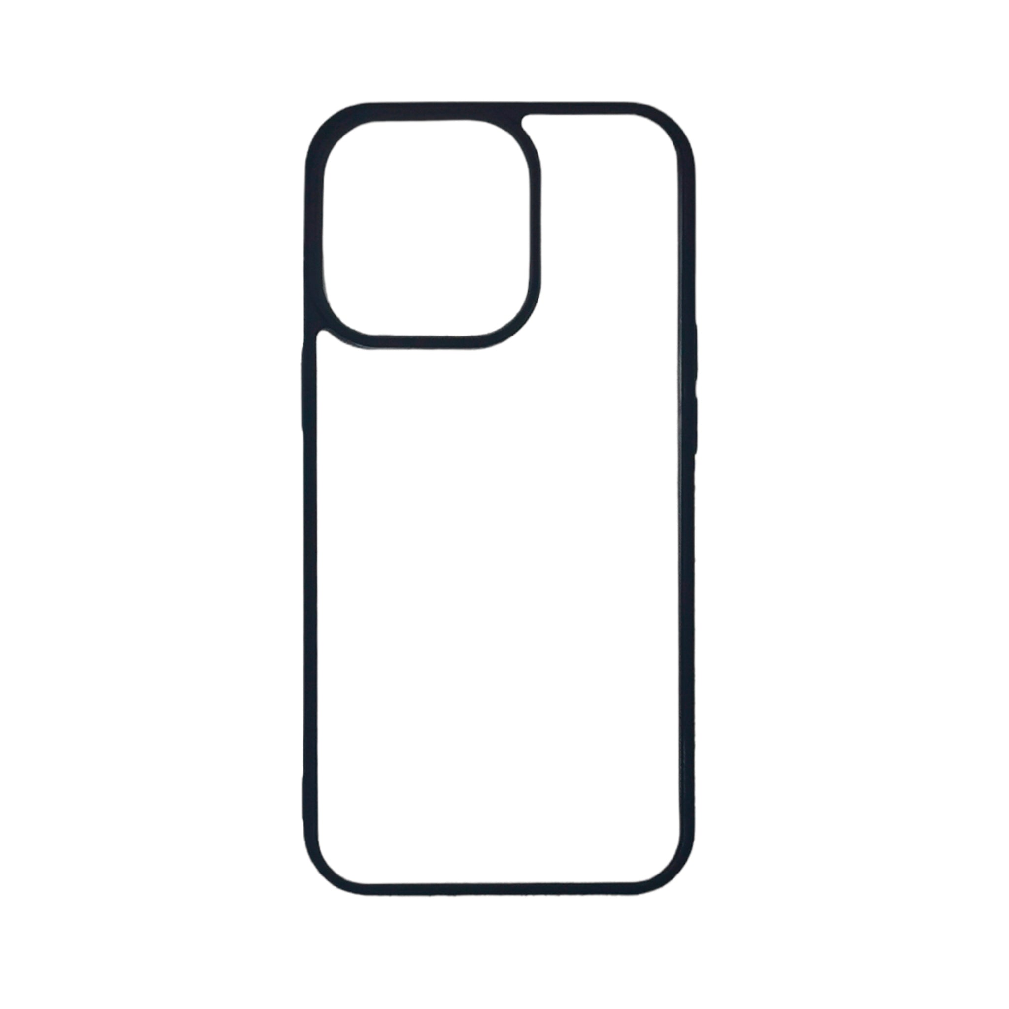 iPhone 13 Pro - Black TPU Rubber Sublimation Phone Case