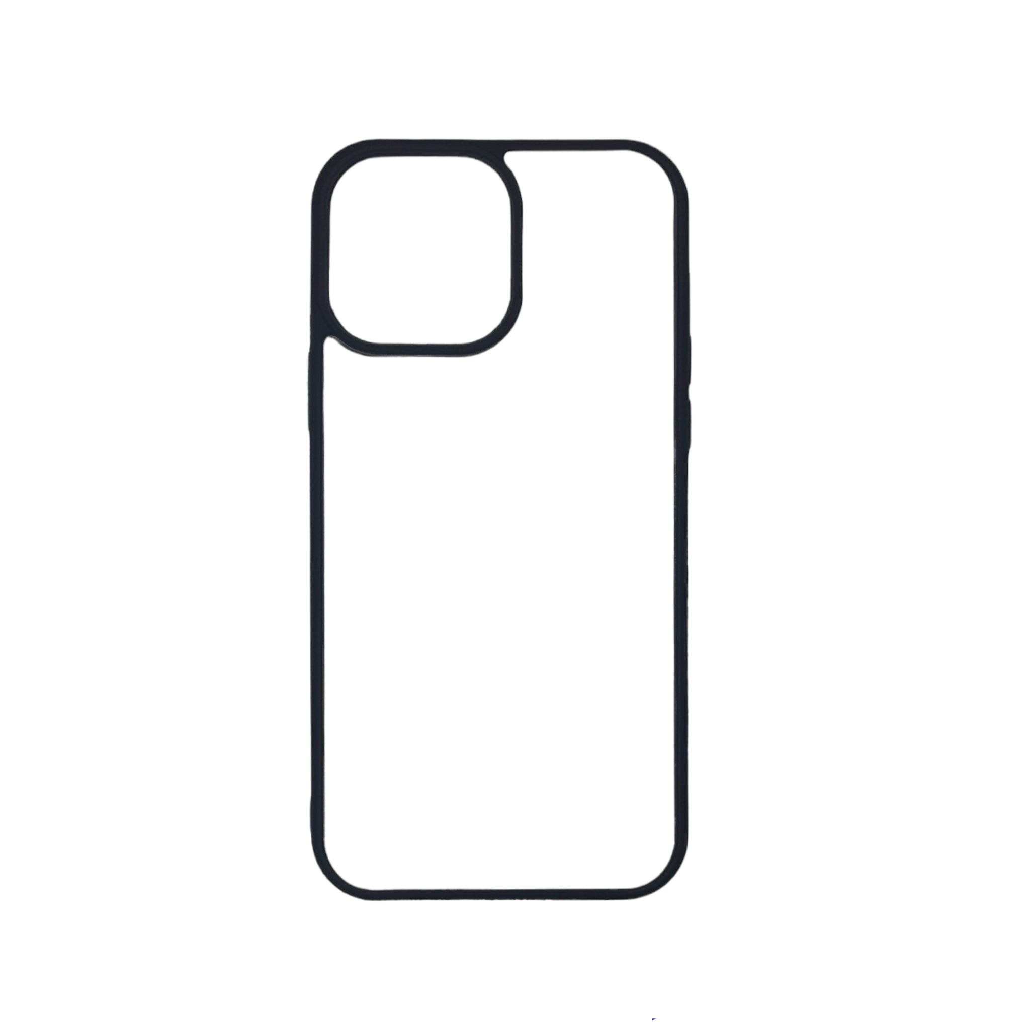 iPhone 13 Pro Max - Black TPU Rubber Sublimation Phone Case