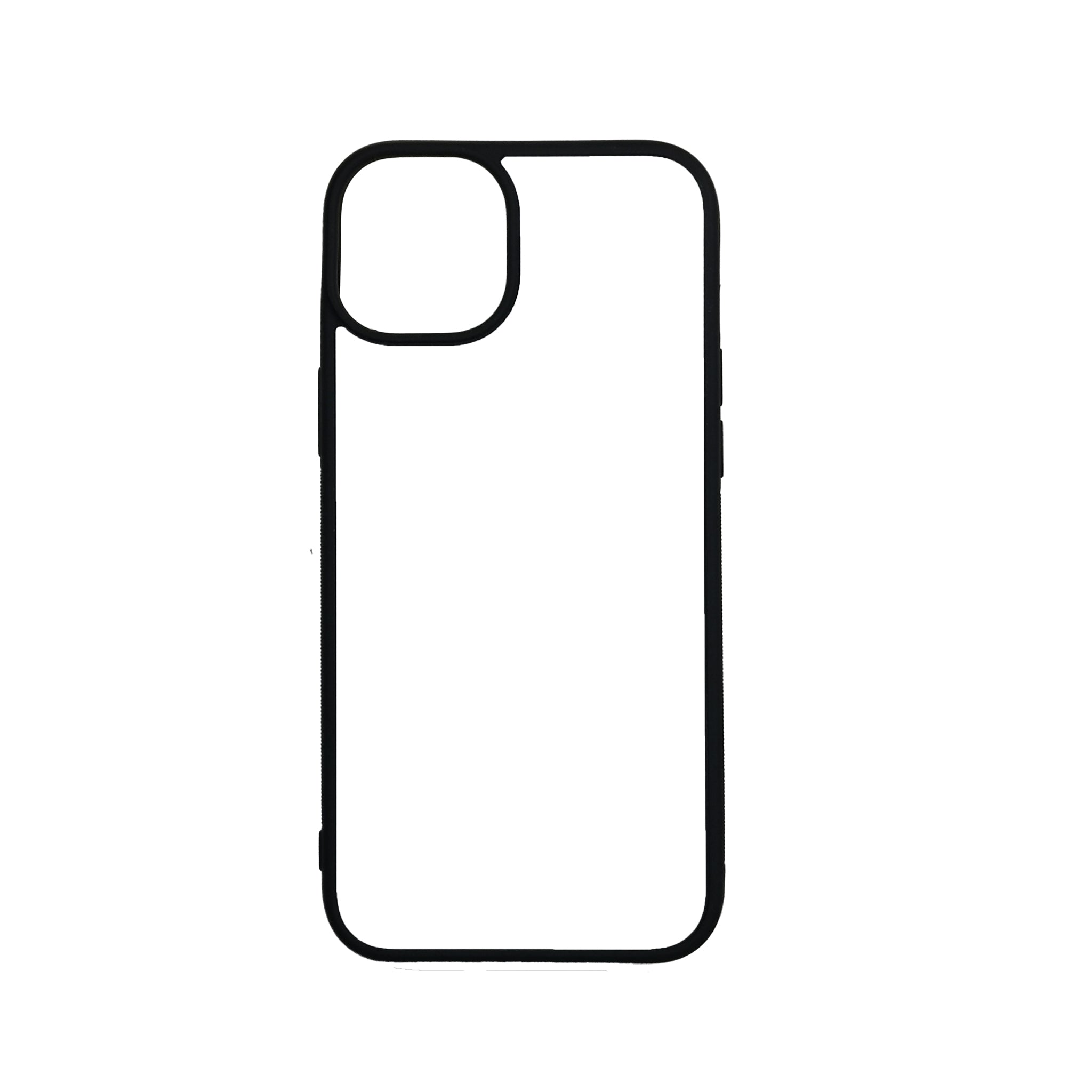 iPhone 14 Max/14 Plus - Black TPU Rubber Sublimation Phone Case