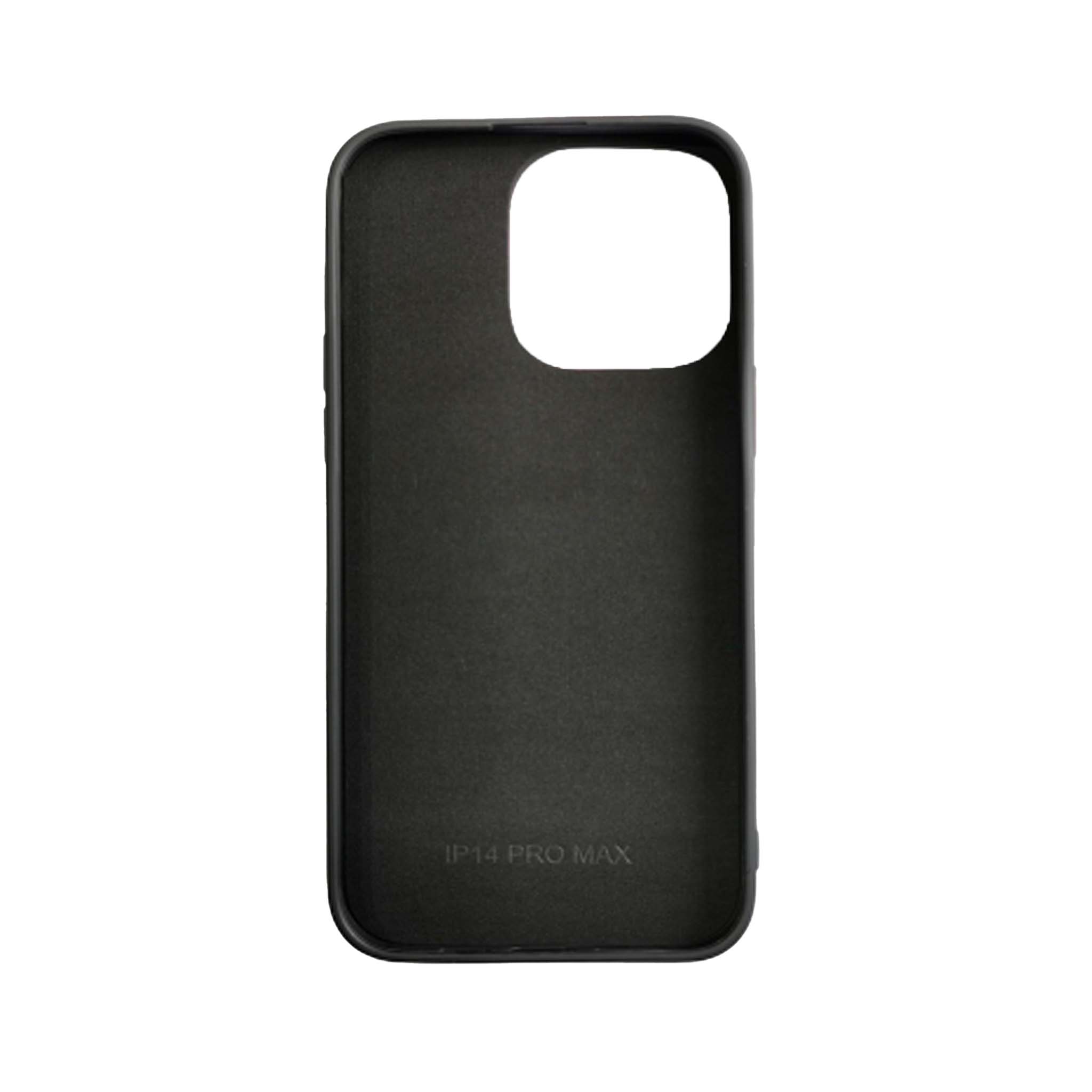 iPhone 14 Pro Max - Black TPU Rubber Sublimation Phone Case