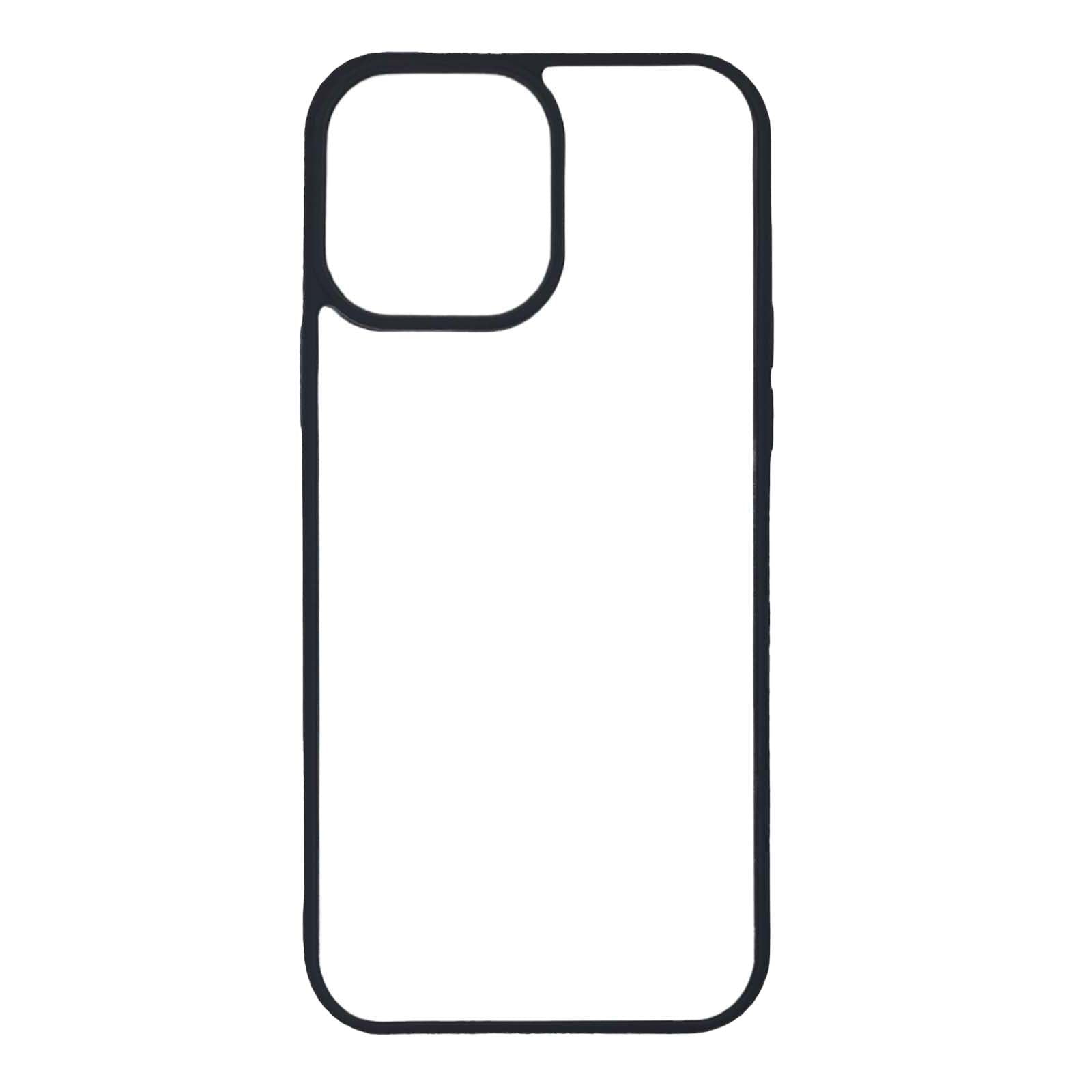 iPhone 16e - Black TPU Rubber Sublimation Phone Case