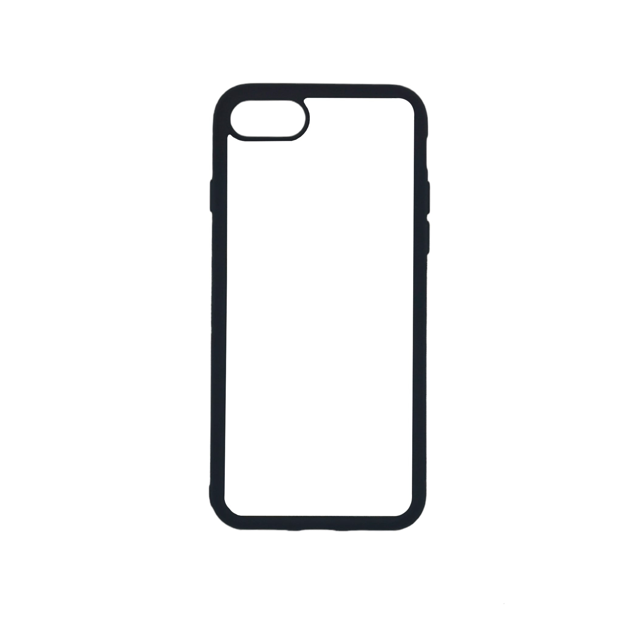 iPhone 7/8/SE 2020 - Black TPU Rubber Sublimation Phone Case