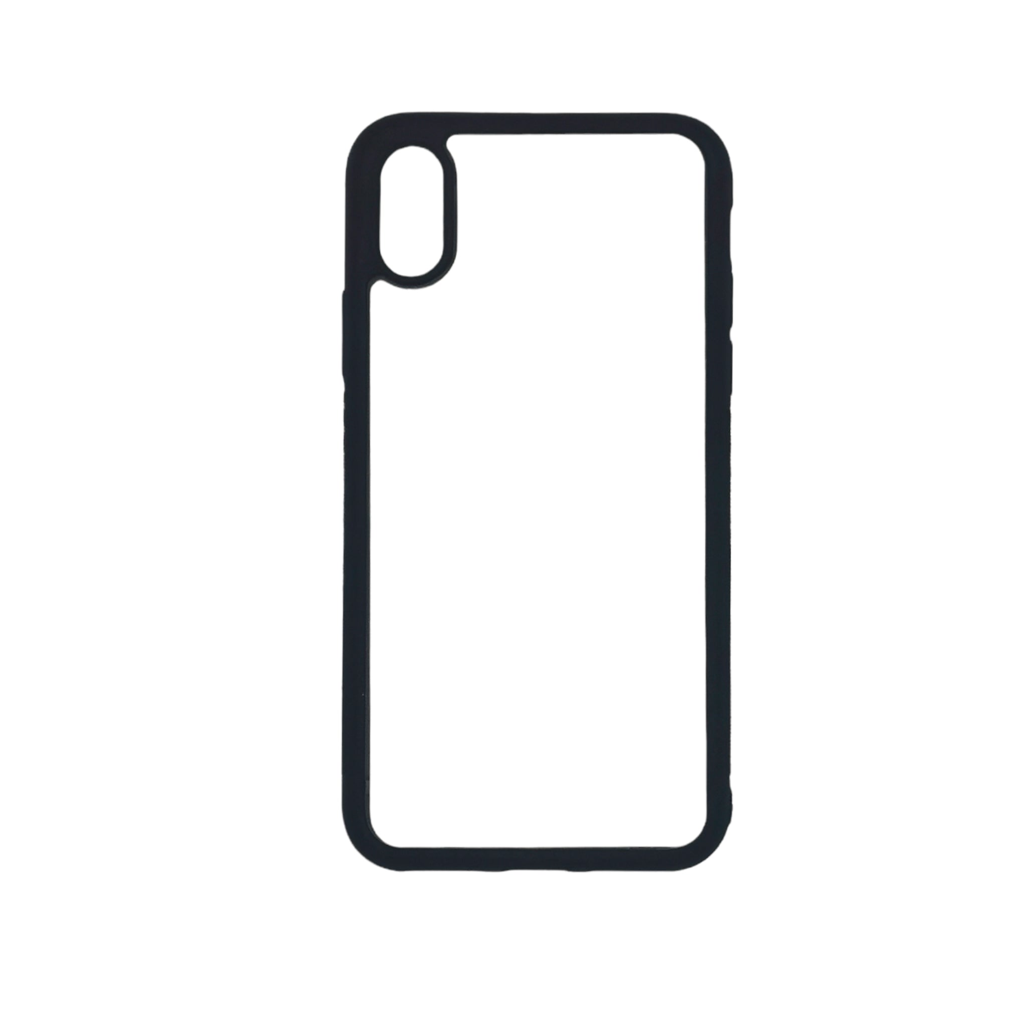 iPhone X/XS - Black TPU Rubber Sublimation Phone Case