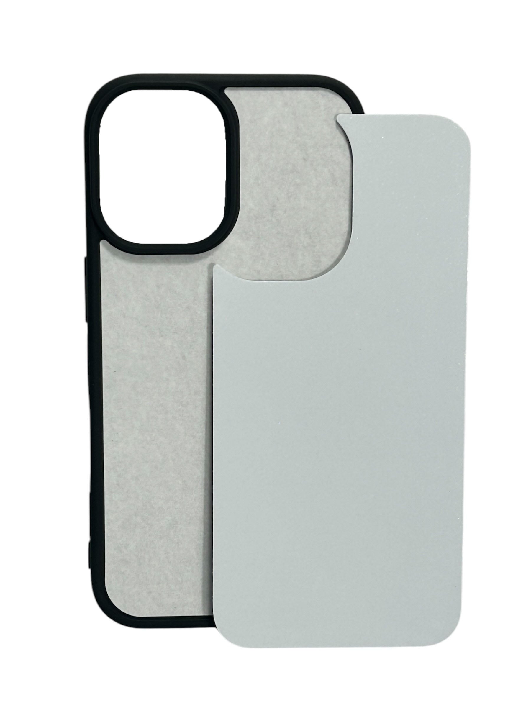 iPhone 16 - Black TPU Rubber Sublimation Phone Case