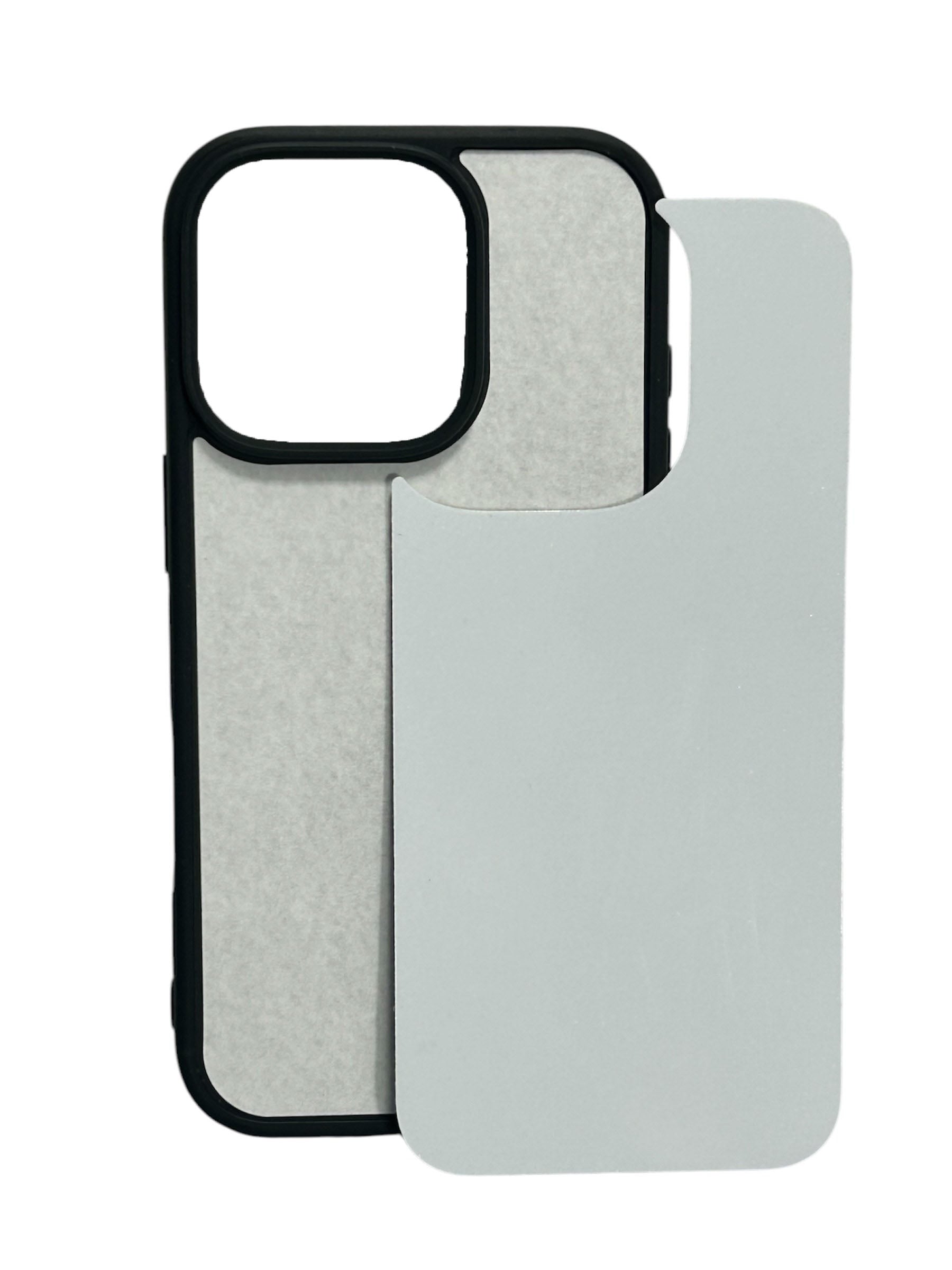 iPhone 16 Pro - Black TPU Rubber Sublimation Phone Case