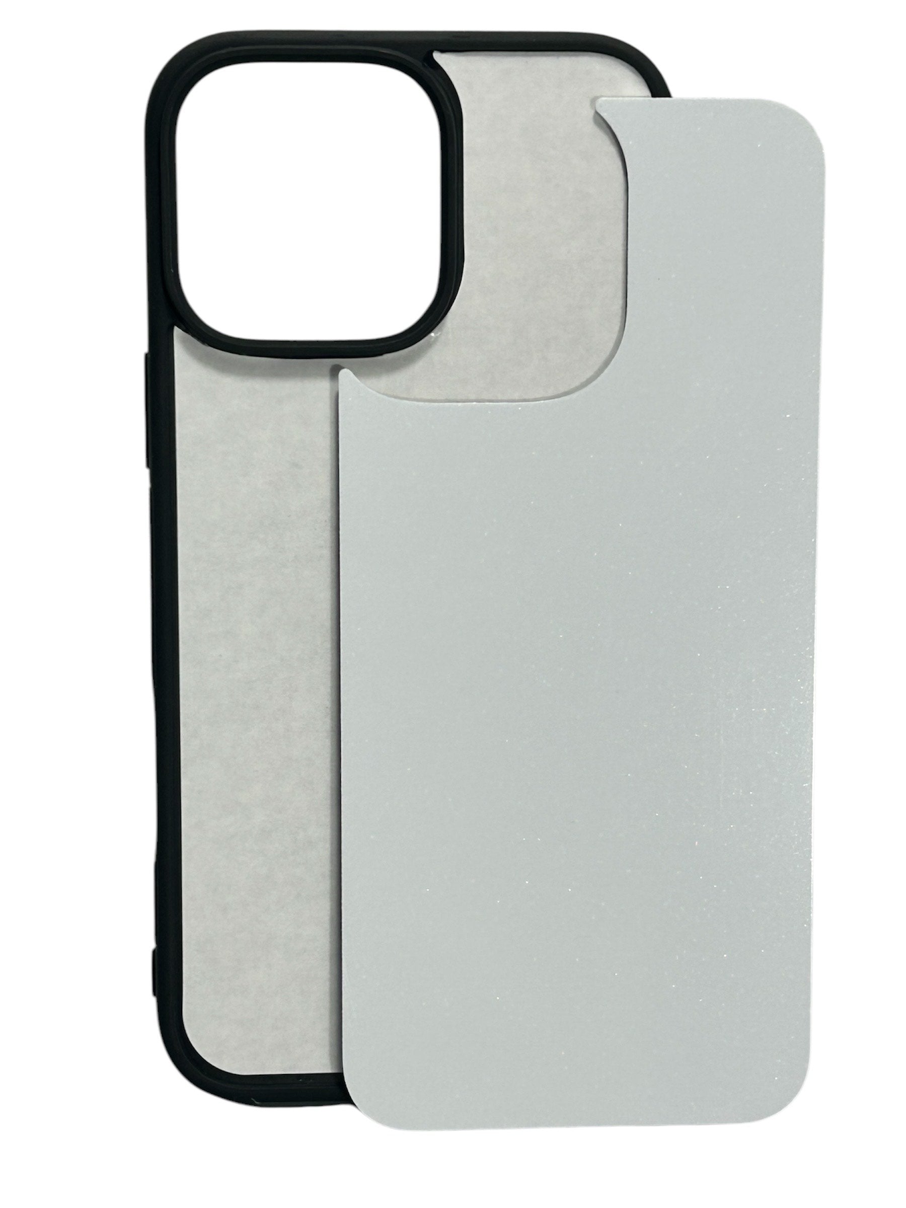 iPhone 16 Pro Max - Black TPU Rubber Sublimation Phone Case