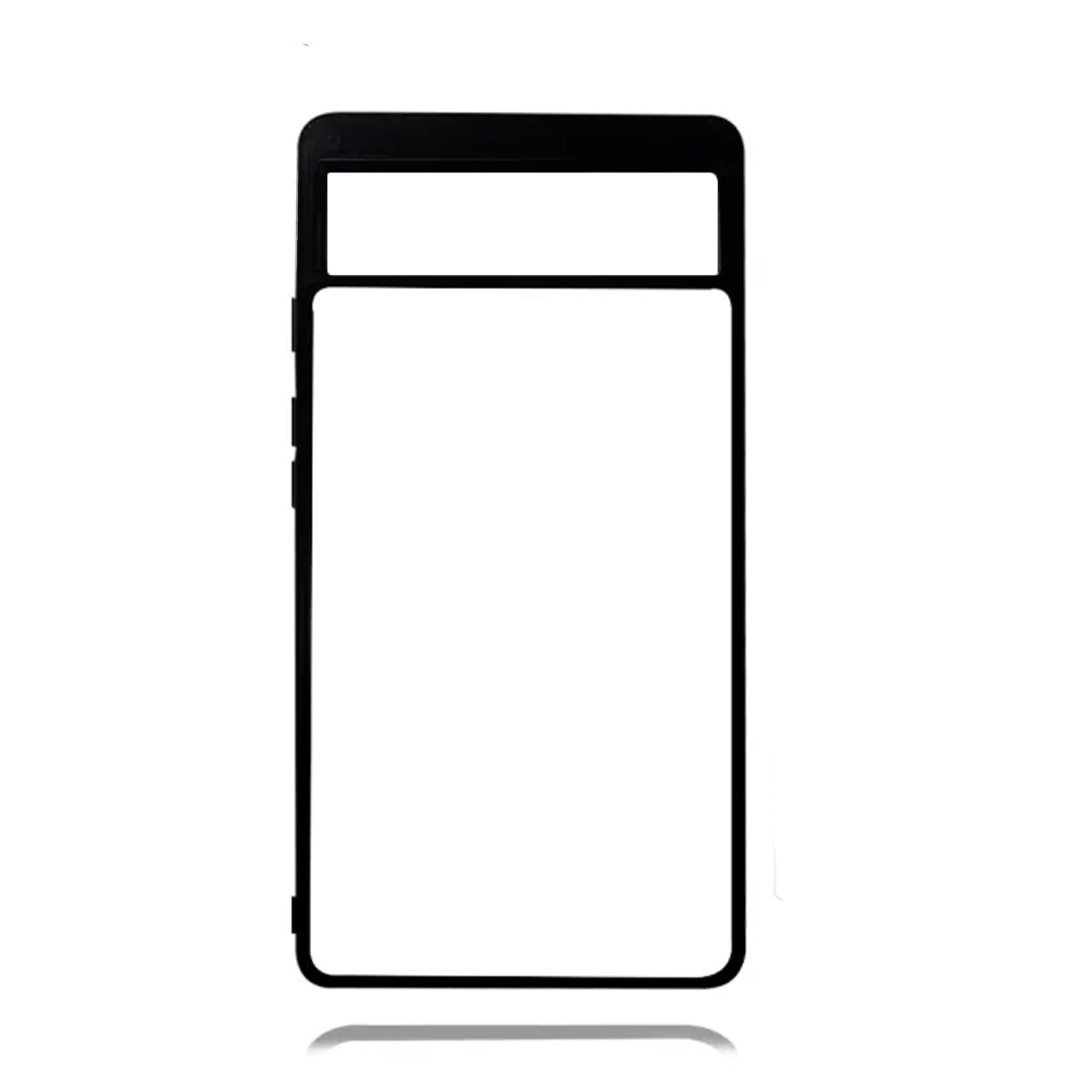 Google Pixel 6A - Black TPU Rubber Sublimation Phone Case