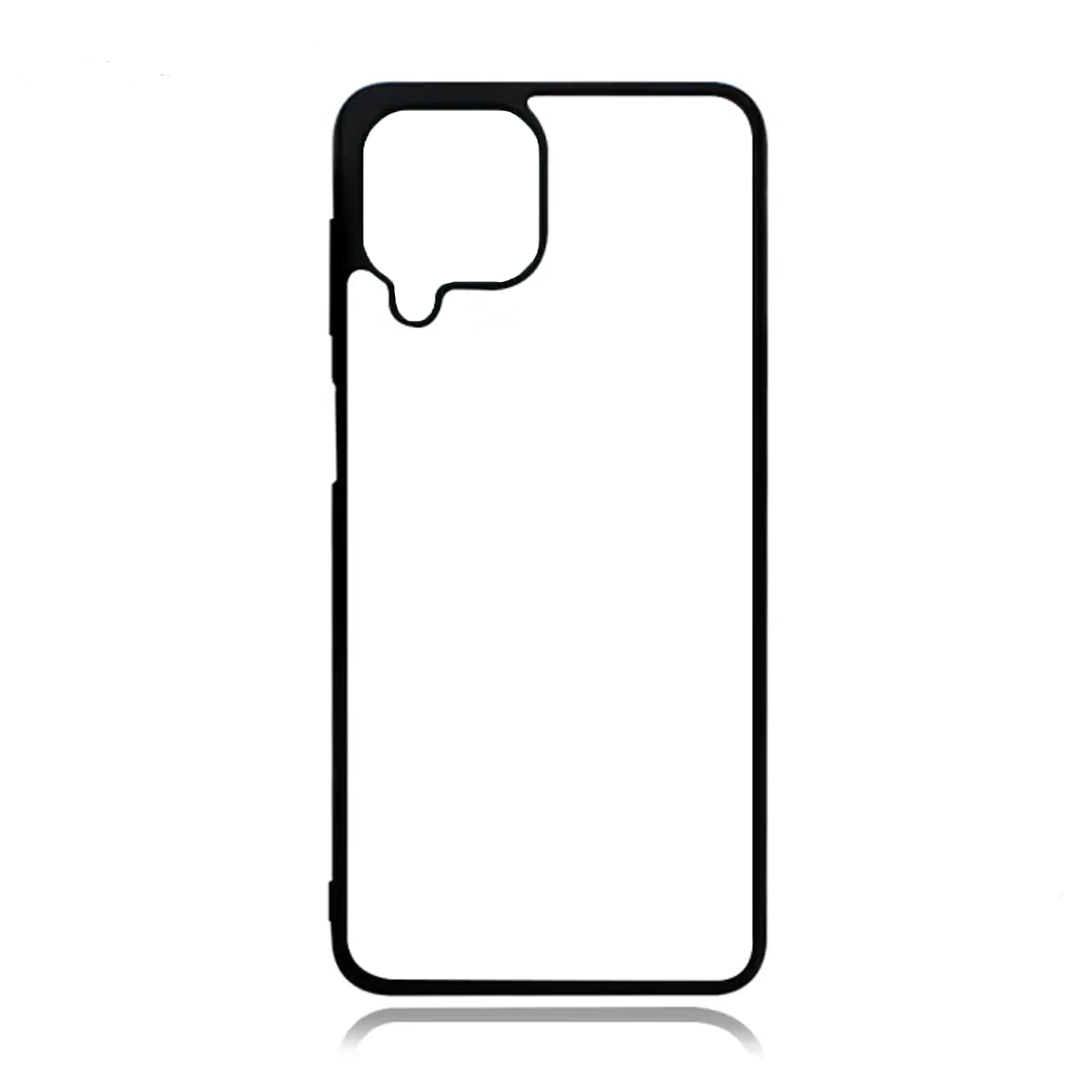 Samsung Galaxy A12 Sublimation Phone Case - Black TPU Rubber