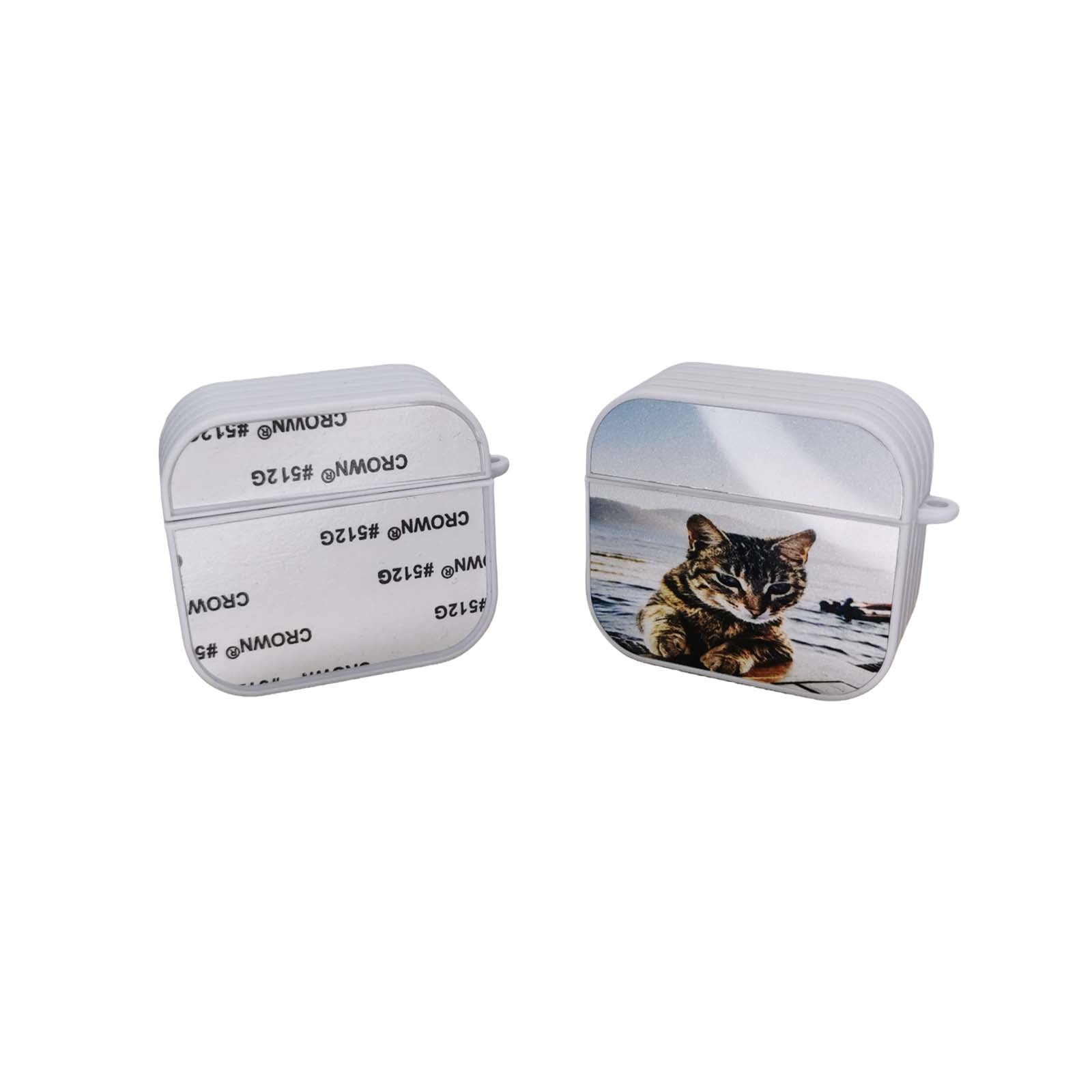 Sublimation Blank Air Pods Generation 3 Plastic Case Black & White