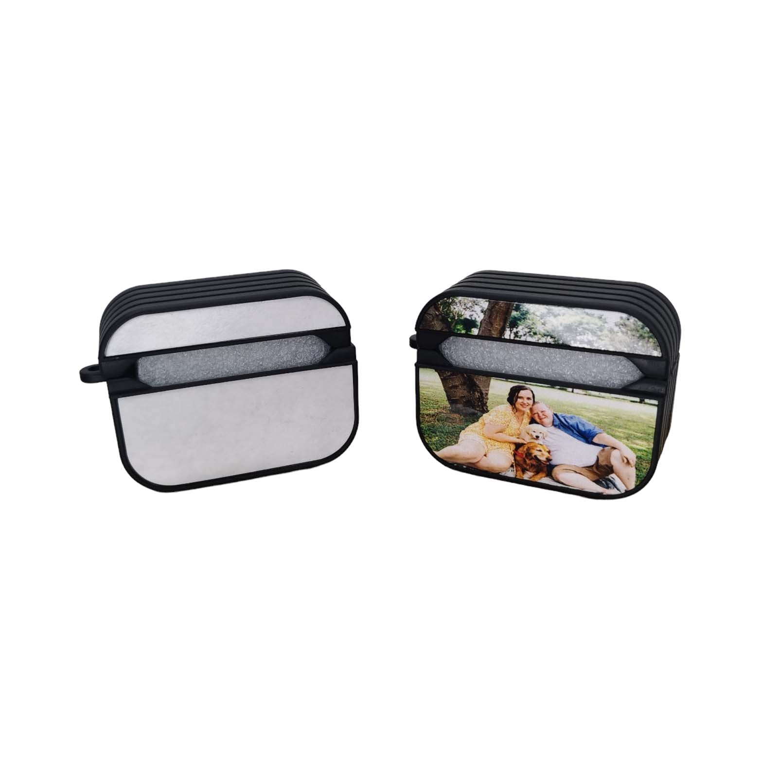 Sublimation Blank Air Pods Pro Plastic Case Black & White