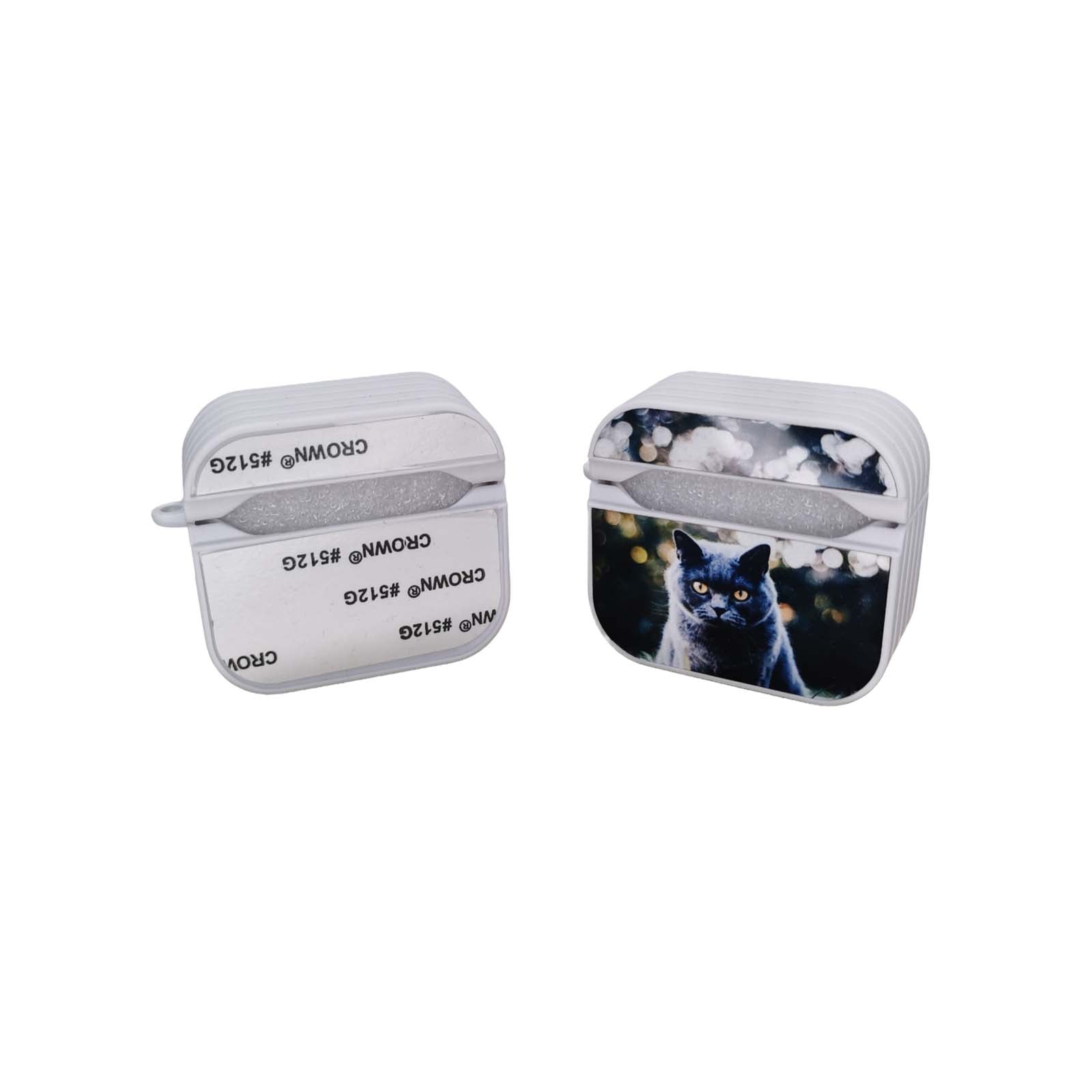 Sublimation Blank Air Pods Generation 3 Plastic Case Black & White